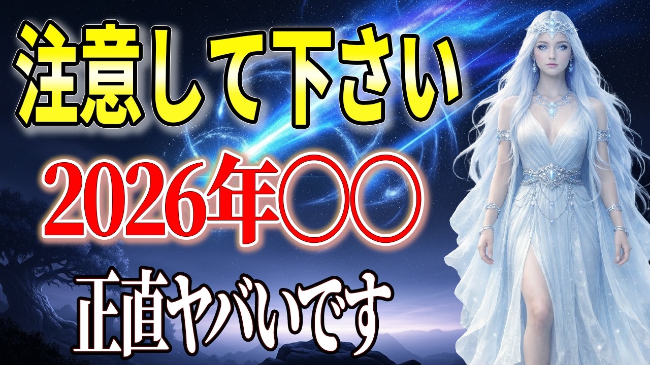 要注意！2026年〇〇するとヤバイです