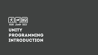 Unity Programming Introduction