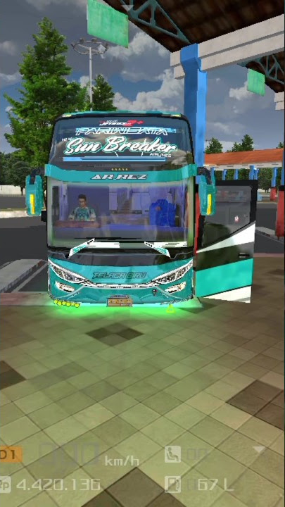 telolet basuri versi lagu jaran goyang#shorts #basuri #bussimulatorindonesia