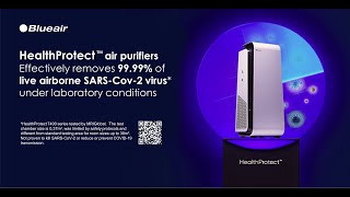 Blueair HealthProtect™ air purifiers provide 24/7 protection against germs.