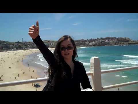 Sasha Grey steps in gum at Bondi Beach in Australia