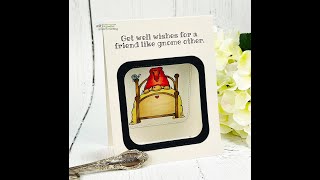 Open Framed Window Gnome Card Inside & Out Tutorial