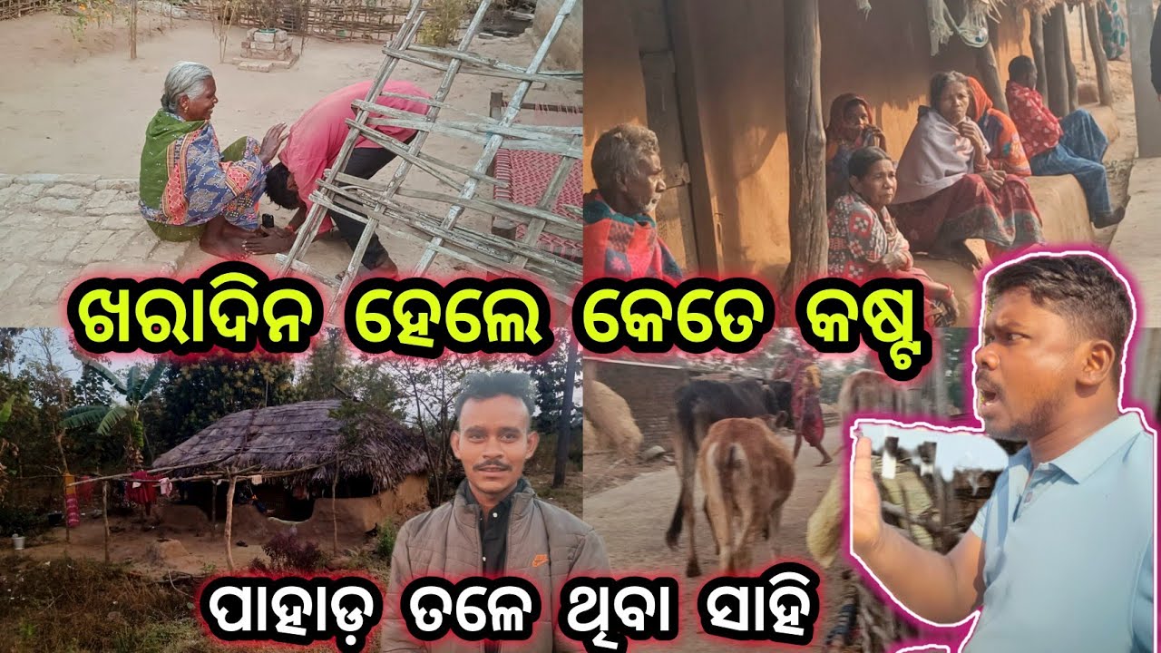 ଖରାଦିନେ ହେଲେ କେତେ କଷ୍ଟ ପାହାଡ଼ ତଳେ ଥିବା ସାହି🙏Traditional Indian Village Life/Official Odisha Village