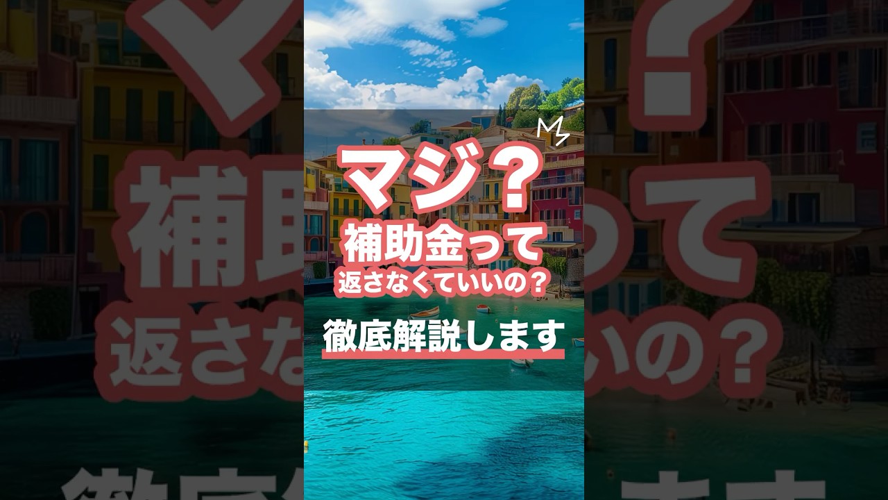 マジ？補助金って返さなくていいの？徹底解説します　#shorts