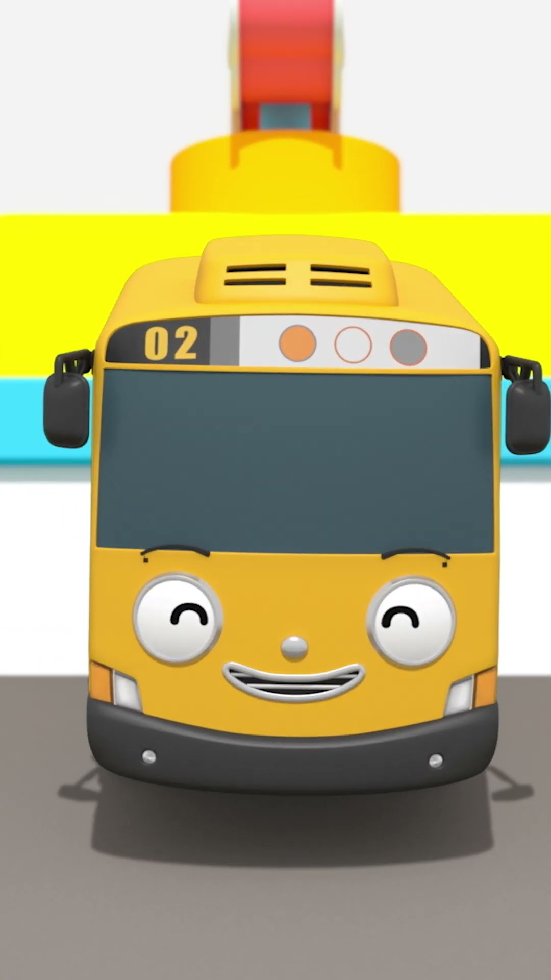 Little Buses went to the Rainbow Gas Station?⛽ #Learn Colors for Kids #LearnColors #Shorts