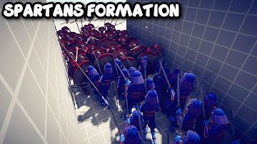 SPARTANS SHIELD FORMATION Vs EVERY UNITS - TABS - Totally Accurate Battle Simulator