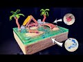 How to make a island diorama with tiny sea creatures