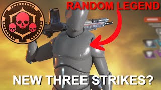 You can get 3 of the same legends in Apex? New Three Strikes gamemode