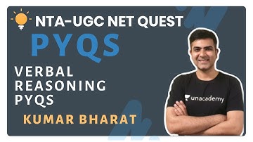 Verbal Reasoning | PYQs | Verbal Reasoning | NTA-UGC NET Quest Paper-1