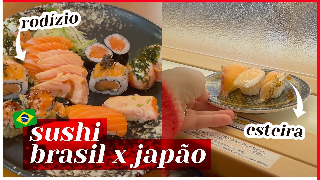 Qual a diferença do sushi de rodízio do Japão com o do Brasil? 🇯🇵 