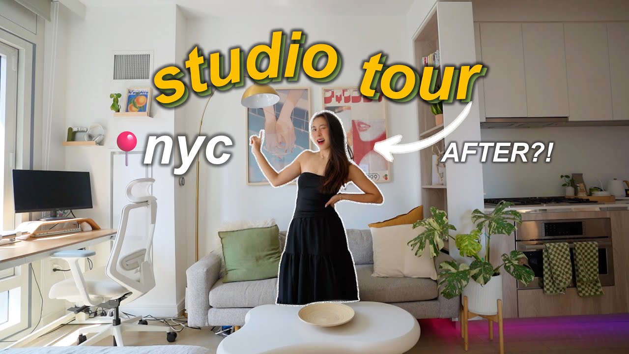 TINY NYC Studio Transformation Tour | Cozy + Aesthetic!