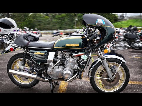 SUZUKI GT750 後期 Custom Bike - YouTube