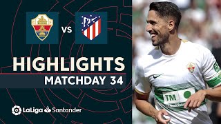 Resumen de Elche CF vs Atlético de Madrid (1-0)