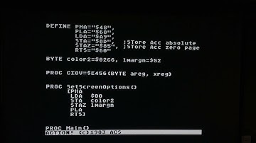 Action! Programming for the Atari 8-bit Computer - Part 7 - Machine Language in Action!