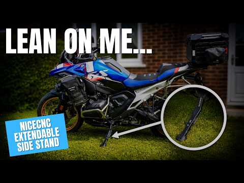 This Simple Mod Makes a Huge Difference on my BMW R1300GS! | NICECNC Adjustable Side Stand