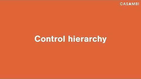 Casambi System Tutorial - Casambi Control Hierarchy