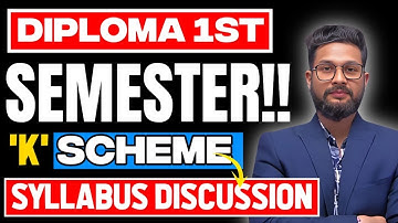 Diploma 1st Semester K-Scheme Syllabus Discussion | For All branches |