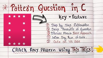 How to Solve Pattern Questions in C  #2 | C Programming Tutorial | Code Hacker