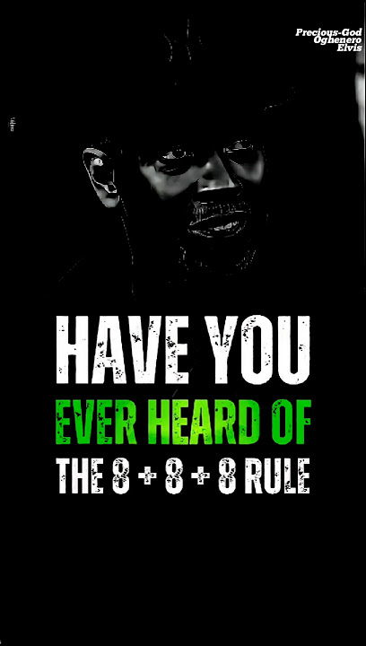 Have You Ever Heard Of The 8 8 8 Rule... | Denzel Washington | motivational Quotes | Quotes