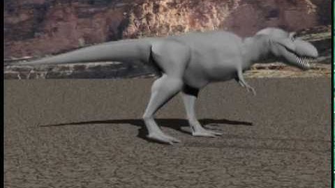 Lightwave 3D 9.6 Animating a Tyrannosaurus-by Adam Gibson