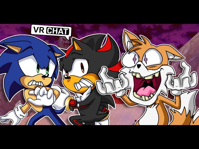 SONIC AND SHADOW MEETS A CRAZY TAILS IN VR CHAT 