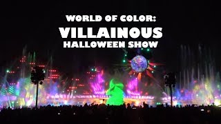Villainous World of Color Halloween Show at Disney California Adventure