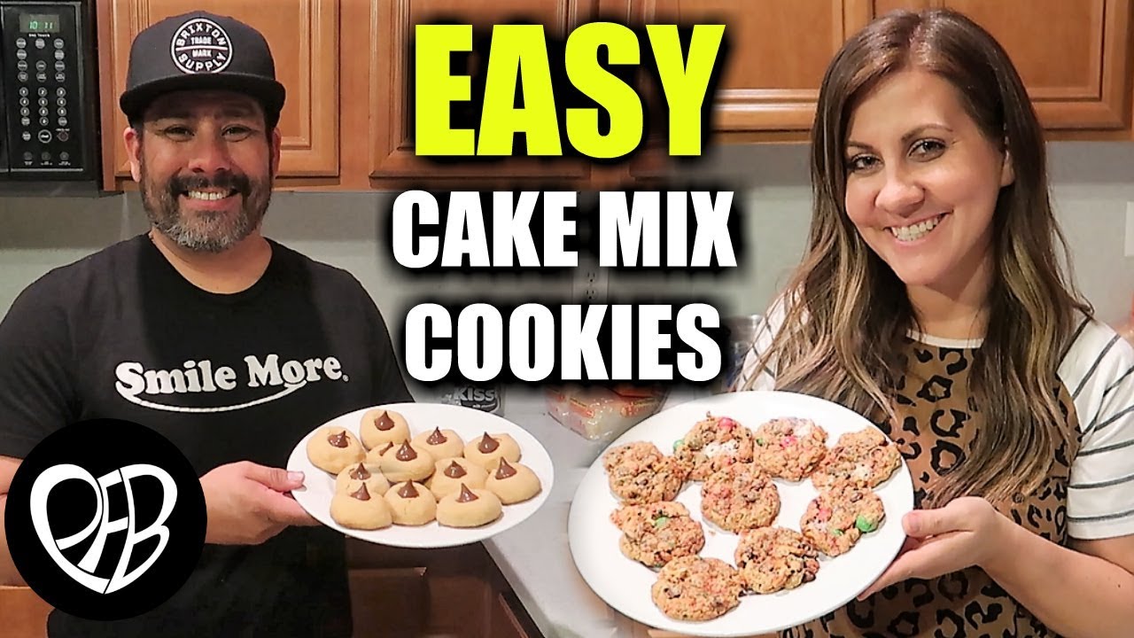 Easy Cake Mix Cookies | Simple Cake & Cookie Mix Cookies | Peanut Butter Blossom Cookie Recipe