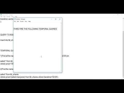 How to Create a Temporal Database in Oracle 11g