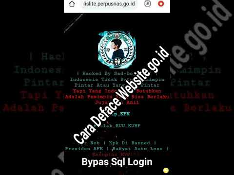 Hack Website Pemerintah go.id Metode Bypas Sql Login