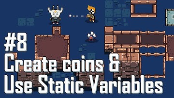 Create coins & use Static variable for my 2D RPG in Godot 4.1 #godot4 #gamedev #tutorial