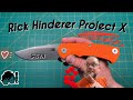 Unboxing a special rick hinderer knife the project x yeah this is a good one 