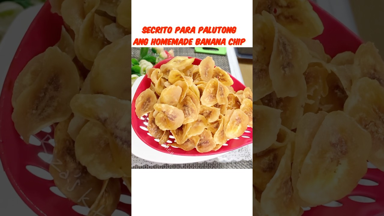 Watch Secrito para maging malutong ang homemade banana chips #food #chips #bananachips #filipinofood on YouTube Watch Secrito para maging malutong ang homemade banana chips #food #chips #bananachips #filipinofood on YouTube