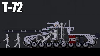 tutorial, обучение по созданию танка советской армии Т-72 в игре people playground