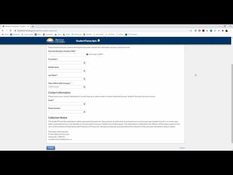 BCeID & Student Transcripts Signup