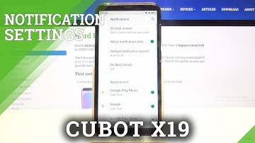 Notifications Settings on CUBOT X19 - Notifications Customization