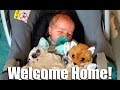 👶🏥NEWBORN BABY COMES HOME FOR THE FIRST TIME | BABY ROSWELL'S HOMECOMING | DYCHES FAM