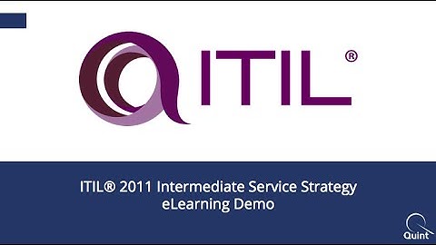 ITIL® 2011 Intermediate Service Strategy eLearning Demo