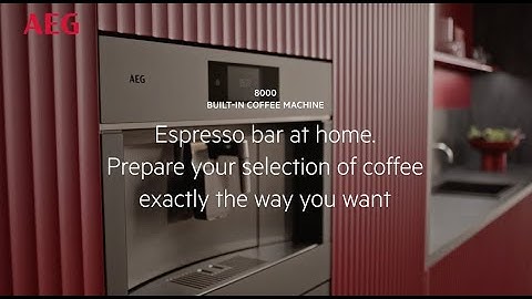 AEG Built-in Coffee Machine - Espresso bar at home!