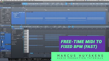 How to Conform a Free-time MIDI Performance to a fixed BPM In PreSonus Studio One