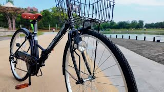 シティサイクル 26インチ 外装6段ギア搭載 折りたたみ自転車
