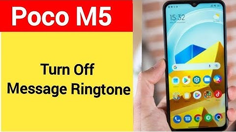 How to turn off message ringtone, message sound band kaise karen Poco M5, message problem