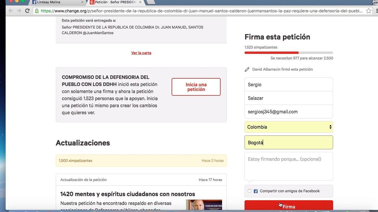 Cómo Firmar una petición en CHANGE.ORG - YouTube