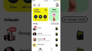 How to invite friends in HiPal Walkie talkie app? screenshot 1