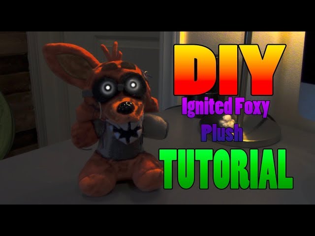 Diy Ignited Foxy Plush Tutorial Youtube - a weird pizzeria power ranger bootleg roblox