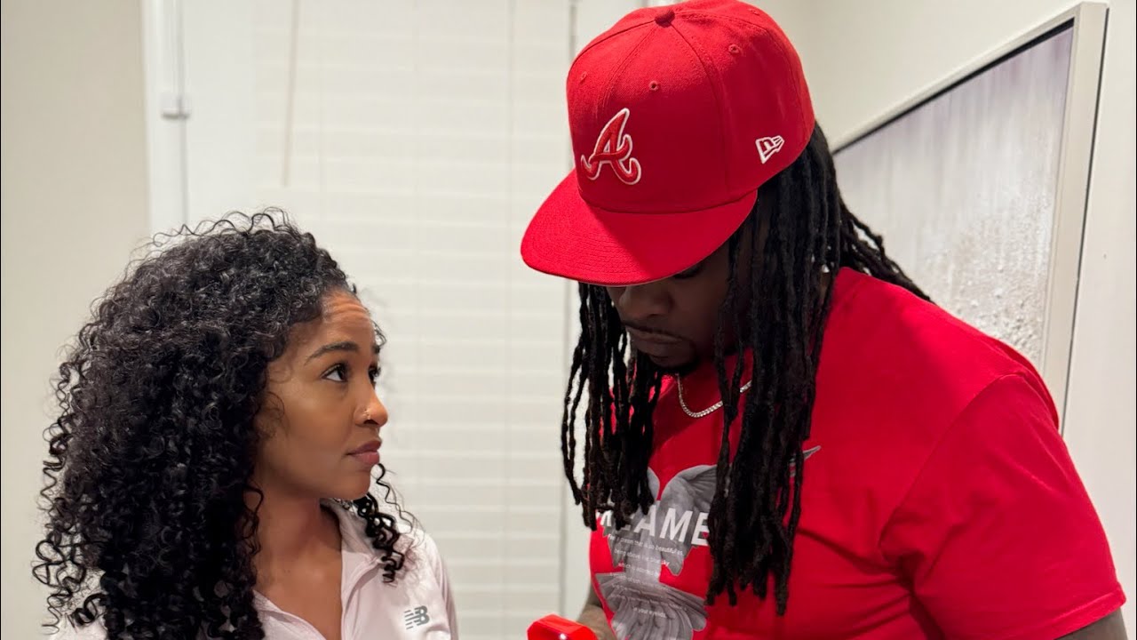 When D gives Diarra a gift for Valentines Day