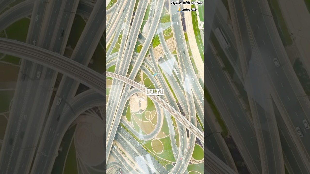 Dubai city flyovers 🇦🇪❤️ 