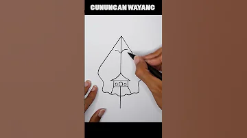 Tutorial Menggambar Gunungan Wayang