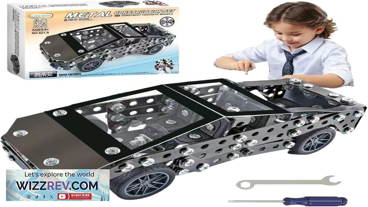 Erector Set Metal Building Toy Assembly Truck for Cybertruck Mdoel 286PCS Off Road