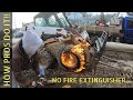 Fixing a Skid Steer Tire with Starting Fluid and a Torch!! + all about my STEEL TRACKS