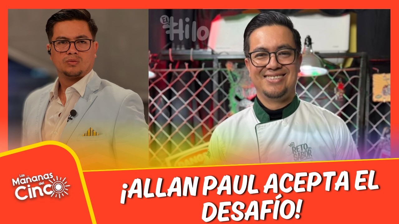 Allan Paul acepta el desafío y se suma a el reto del sabor